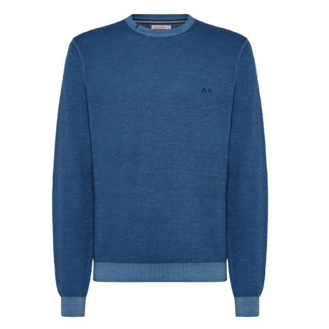 SUN68 MAGLIONE UOMO ROUND VINTAGE LANA MERINOS K42127-56