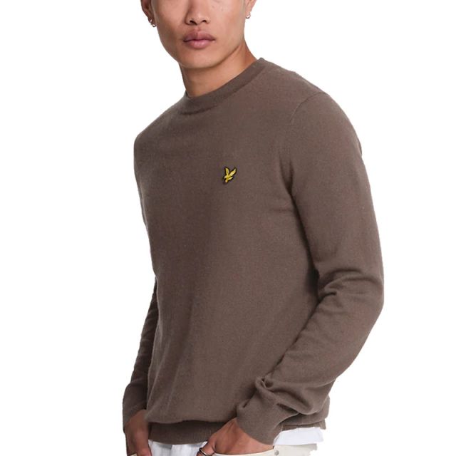 LYLE & SCOTT MAGLIONE LANA MERINOS TAUPE KN2110-X302
