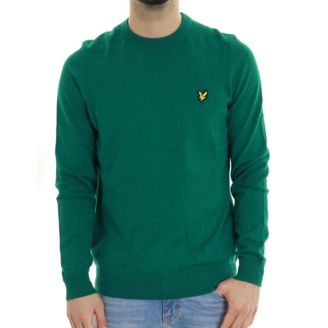 LYLE & SCOTT FELPA CREW NECK SWEATSHIRT COURT GREEN ML424