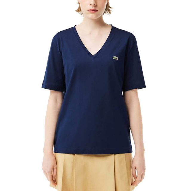 LACOSTE T-SHIRT DONNA SCV NAVY TF300-166