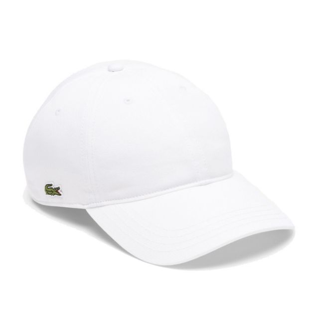 LACOSTE CAPPELLO IN TWILL DI COTONE WHITE RK044-001