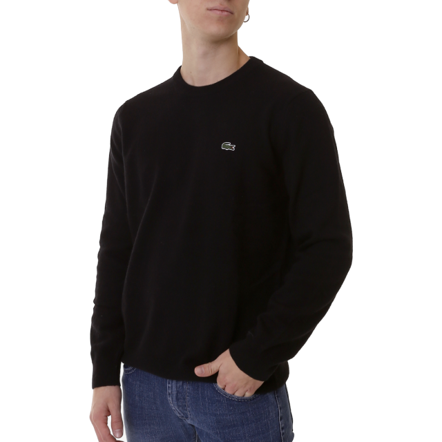 LACOSTE PULLOVER LANA UOMO NERO AH3449-031