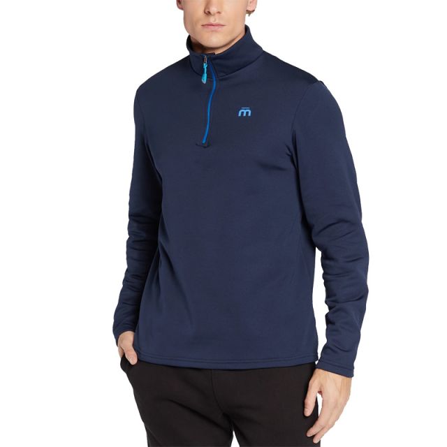 MICO MAGLIA TECNICA MEZZA ZIP BLU MA00664-002