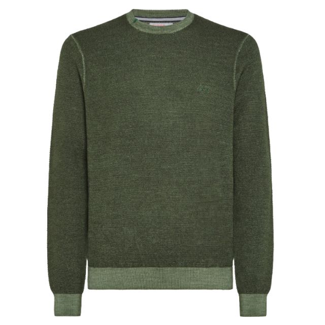 SUN68 MAGLIONE ROUND VINTAGE VERDE K43128-84