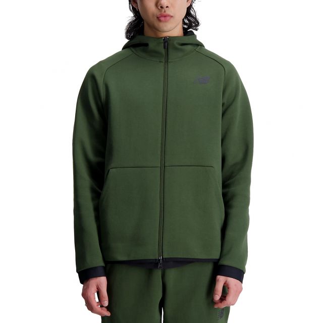 NEW BALANCE FELPA TECH FLEECE FULLZIP MJ21178GREEN