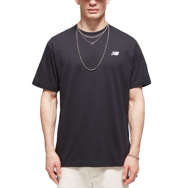 NEW BALANCE T-SHIRT SMALL LOGO BLACK MT41509BK