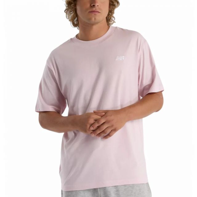 NEW BALANCE T-SHIRT SMALL LOGO PINK MT41509RSG
