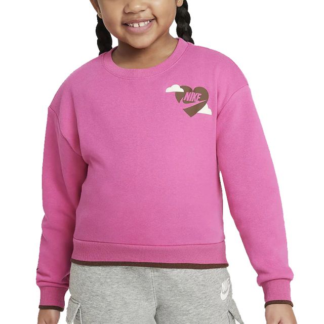 NIKE FELPA BAMBINA SWOOSH CREW 36L789-AHD