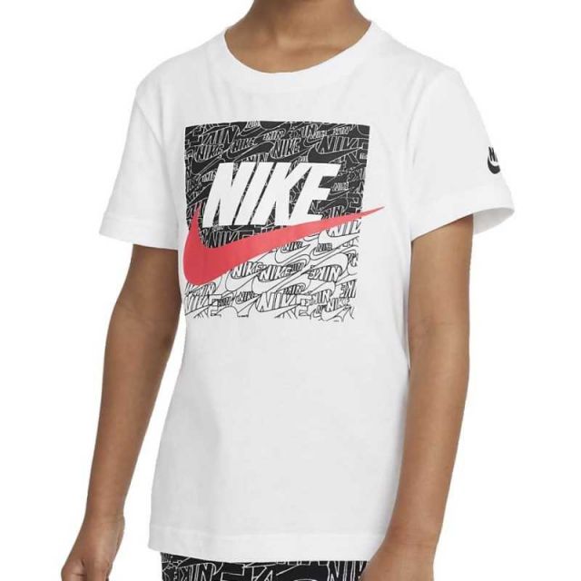 NIKE BOX LOGO PRINT T-SHIRT KIDS 86J139-001