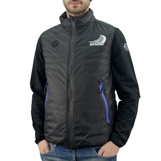 NORTH SAILS-GILET ZIP-EMIRATES-TEAM-NZ-NERO