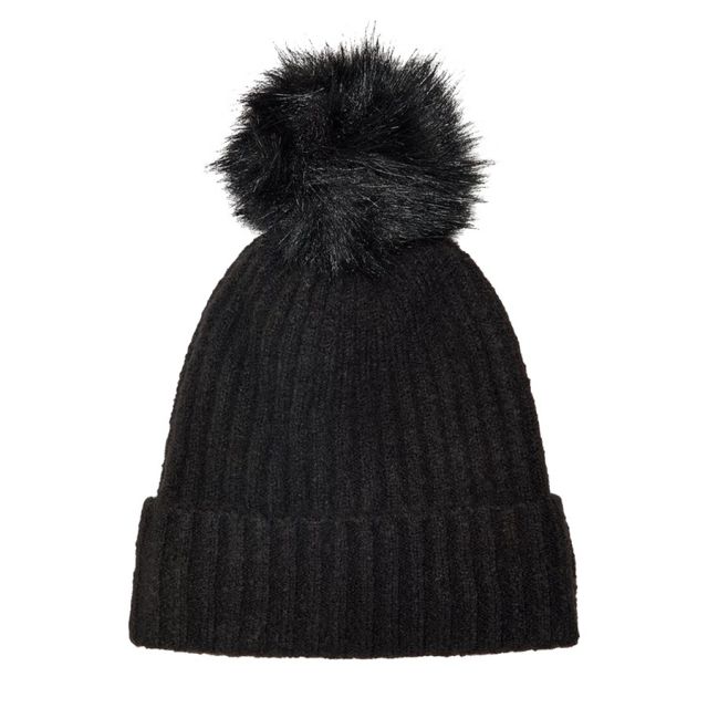 ONLY-CUFFIA-KNITTED-POMPOM-BEANIE-NERO-15165156