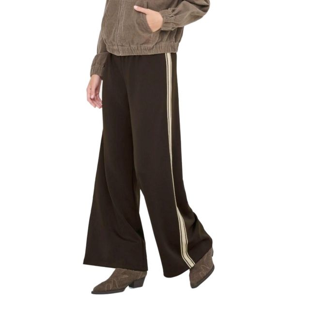 ONLY PANTALONE DONNA LOOSE FIT BROWN 15356171