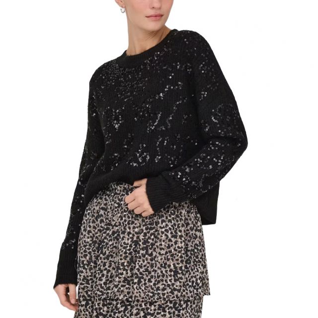 ONLY PULLOVER STRASS BLACK 15353230