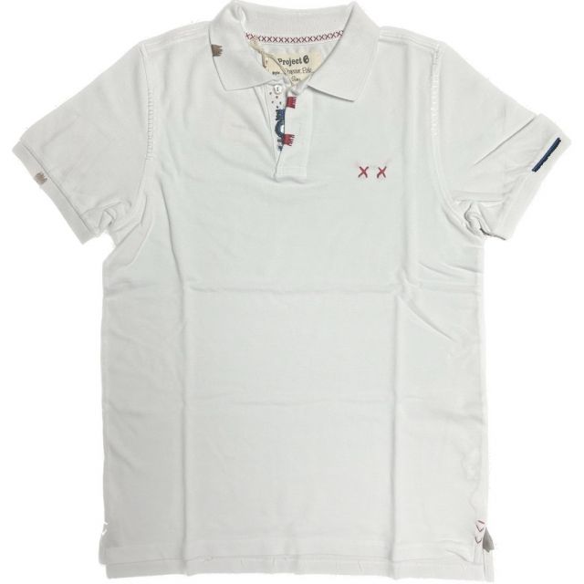 PROJECT E XX POLO PIQUET PERLINE WHITE