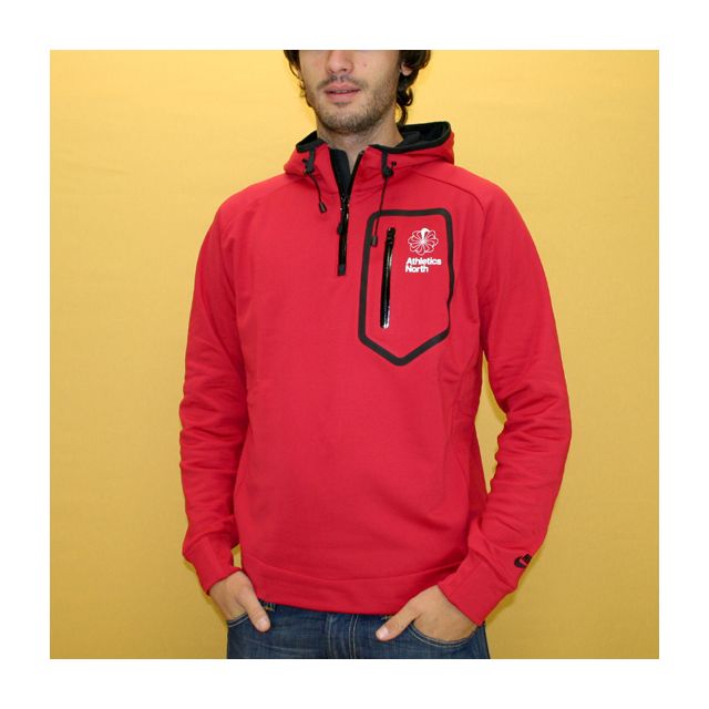 PILE ZIP mod. PULLOVER HOODY