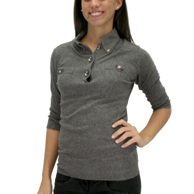 POLO CASHMIRE mod. GRAZIELLA col. Grigio Melange