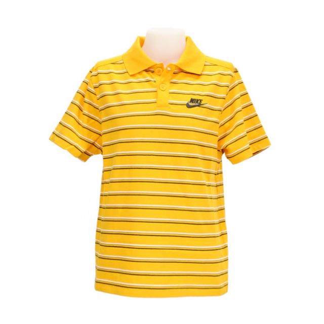 NIKE POLO JUNIOR RIGHE YELLOW 263710