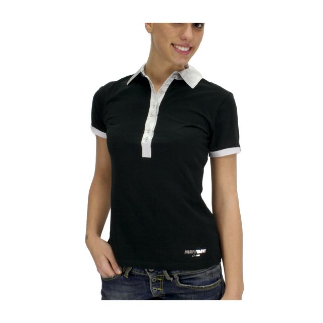 POLO M/M CREW mod. TILDA col. Nero/Argento