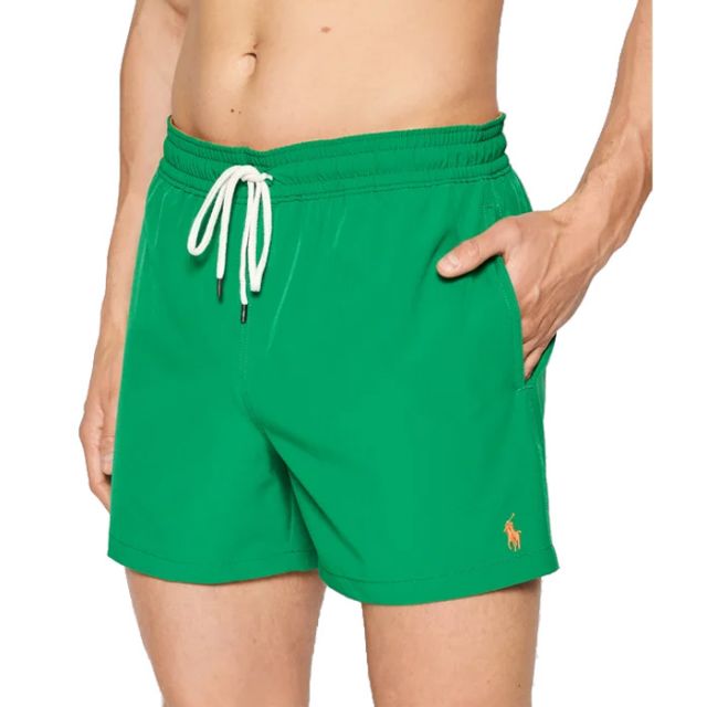 RALPH LAUREN BOXER MARE TRAVELER SWIM GREEN 710837404014