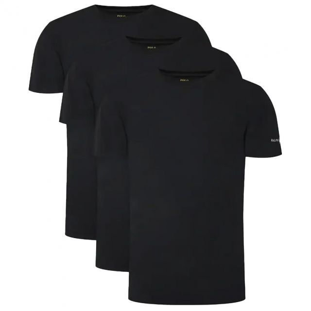 RALPH LAUREN SET DI 3 T-SHIRT BLACK 71496558001