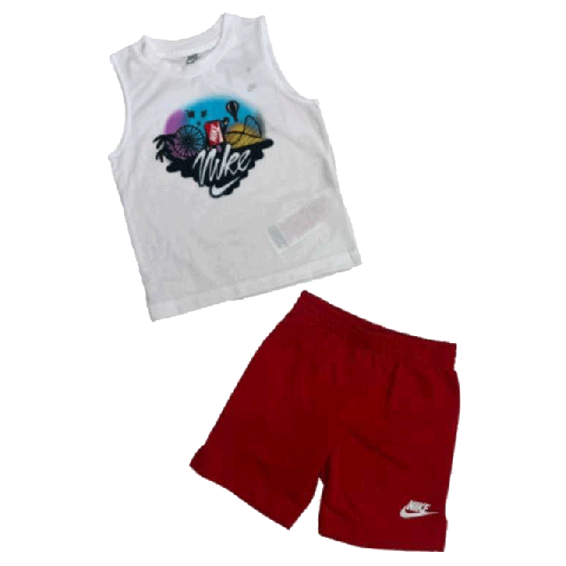 NIKE COMPLETO SET CANOTTA + BERMUDA 86K897-U10