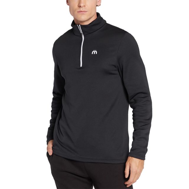 MICO MAGLIA TECNICA MEZZA ZIP NERO MA00664-007