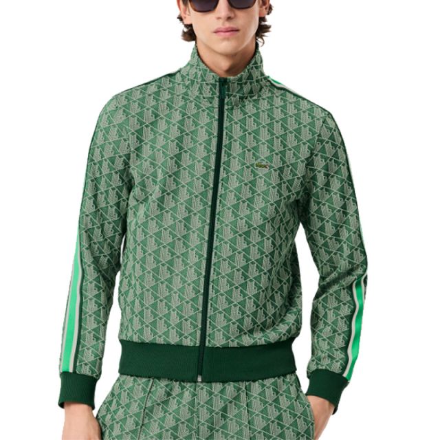 LACOSTE TRACK JACKET JACQUAR COTONE SH1368-HEI