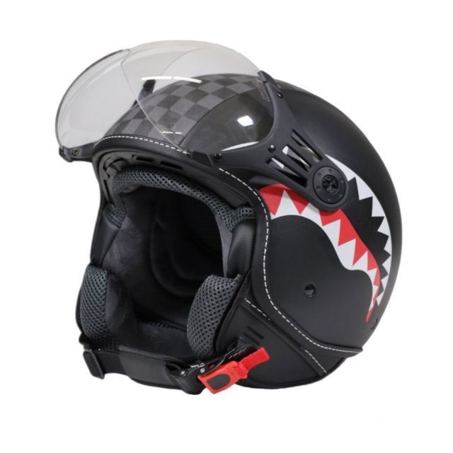 SPRAYGROUND CASCO SHARKS IN PARIS HELMET GREY 0P01
