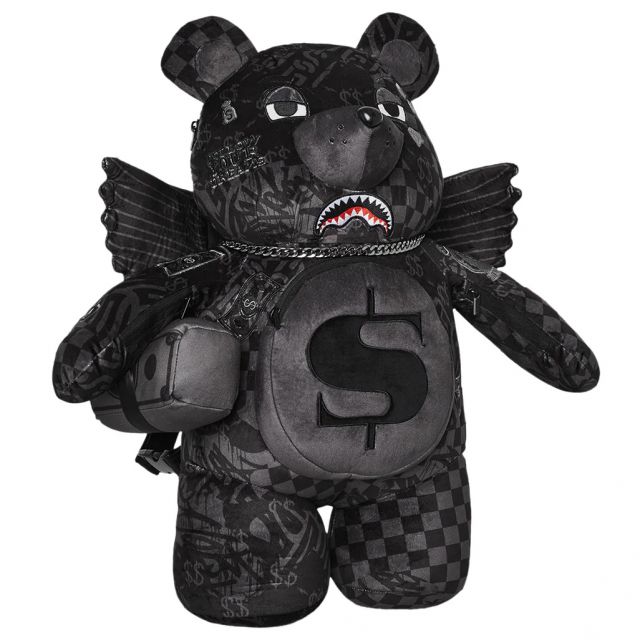 SPRAYGROUND ZAINO 3AM CHECK TEDDY BEAR 910B7280