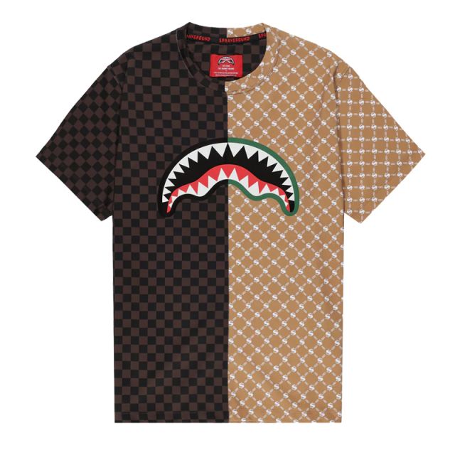 SPRAYGROUND T-SHIRT PARIS VS FLORENCE SPLIT SP763