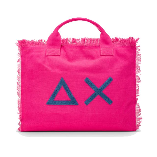 SUN68 BORSA CANVAS BEACH BIG BAG FUCSIA X35220-20