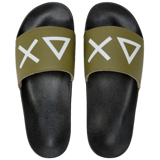 SUN68 CIABATTA SLIPPERS LOGO X35101-1119