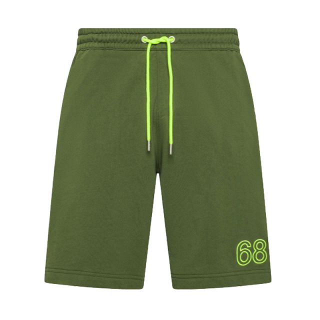 SUN68 BERMUDA IN FELPA FLUO VERDE F35140-37