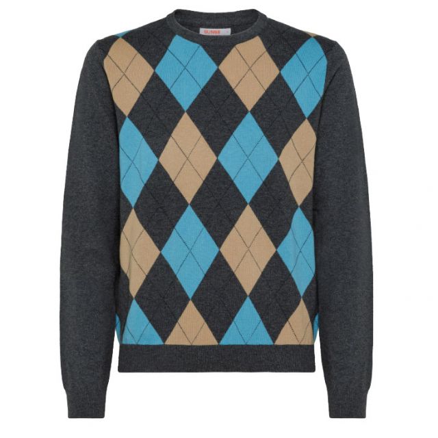 SUN68 MAGLIONE ROMBI ROUND ARGYLE K42107-47