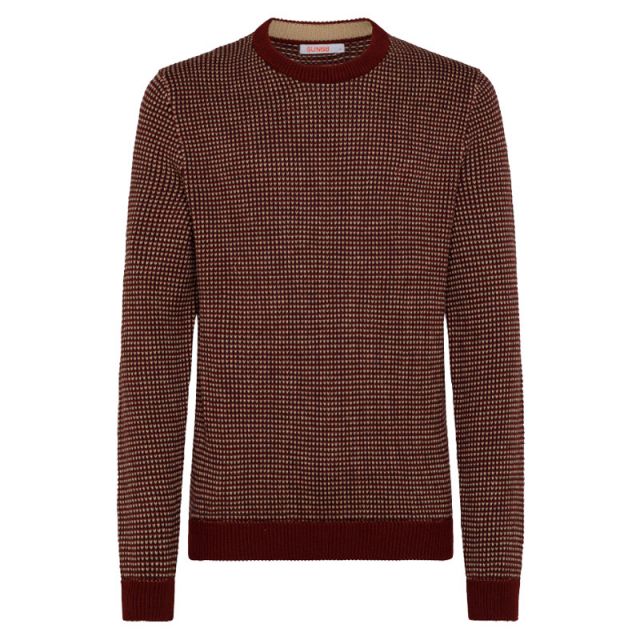 SUN68 MAGLIONE UOMO ROUND MICRO JAQUARD K42114-35