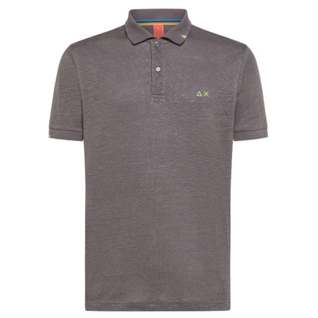 SUN68 POLO LINED SOLID S/S INCHIOSTRO A34144-99