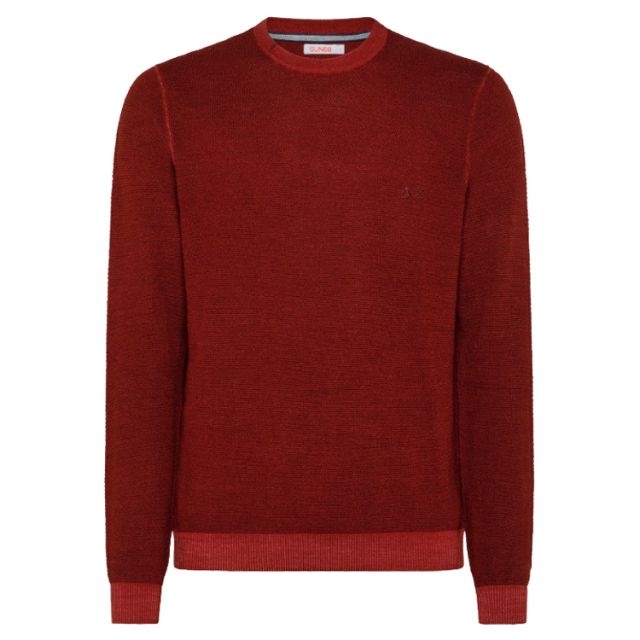 SUN68 MAGLIONE UOMO ROUND VINTAGE LANA MERINOS K42127-35