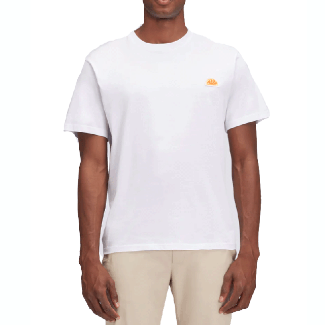 SUNDEK T-SHIRT UOMO WHITE LOGO M643TEJR900-00600
