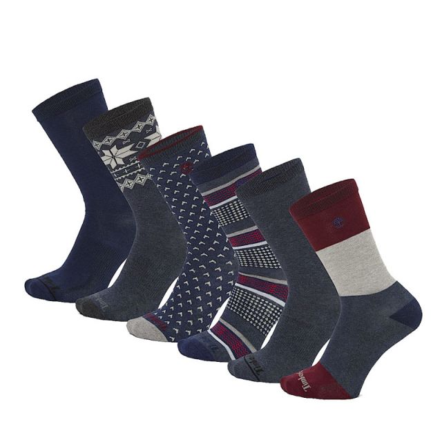 TIMBERLAND SET 6 CALZE MISTO LANA COTONE TB0A68UA-440