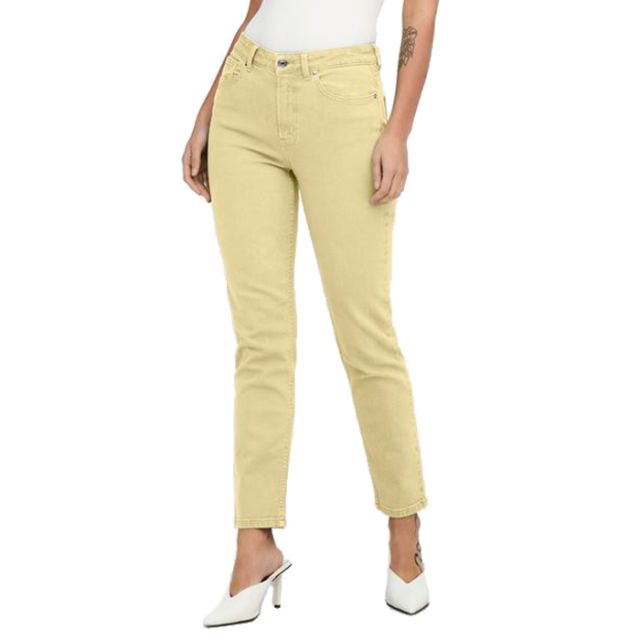 ONLY ONLEMILY HW ANK COLOR TROUSERS GIN FIZZ 15252531 MOON LIGHT