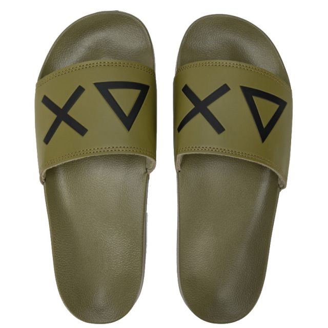 SUN68 CIABATTA SLIPPERS LOGO X35102-19