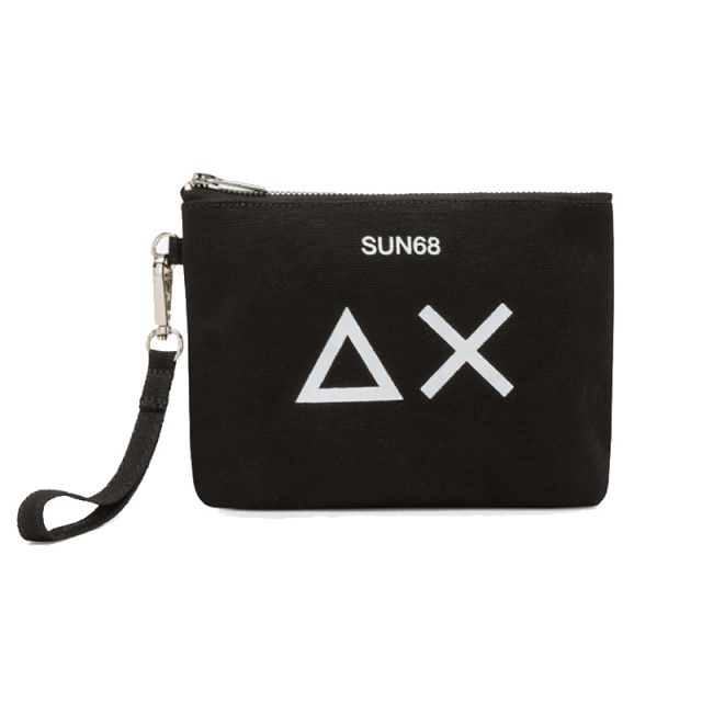 SUN68 POUCHETTE CANVAS NERO X35211-11
