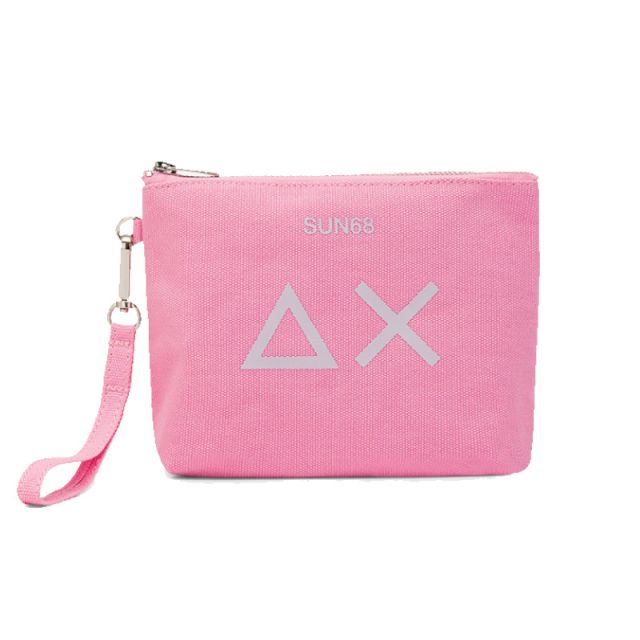 SUN68 POUCHETTE CANVAS ROSA X35211-04