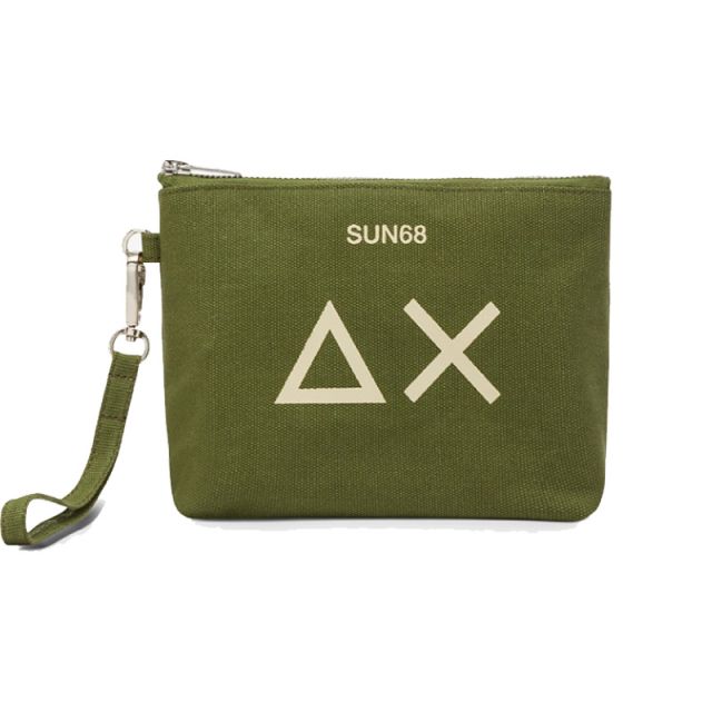 SUN68 POUCHETTE CANVAS NERO X35211-37